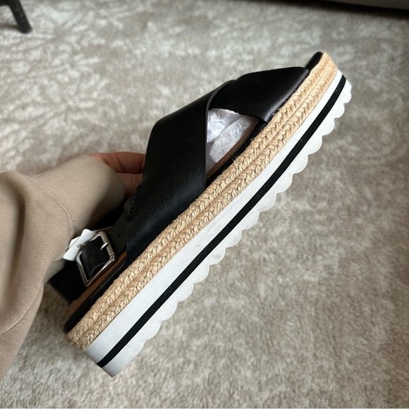 NEW Strappy Espadrilles Platform Sandals Size 10 - Picture 7 of 9